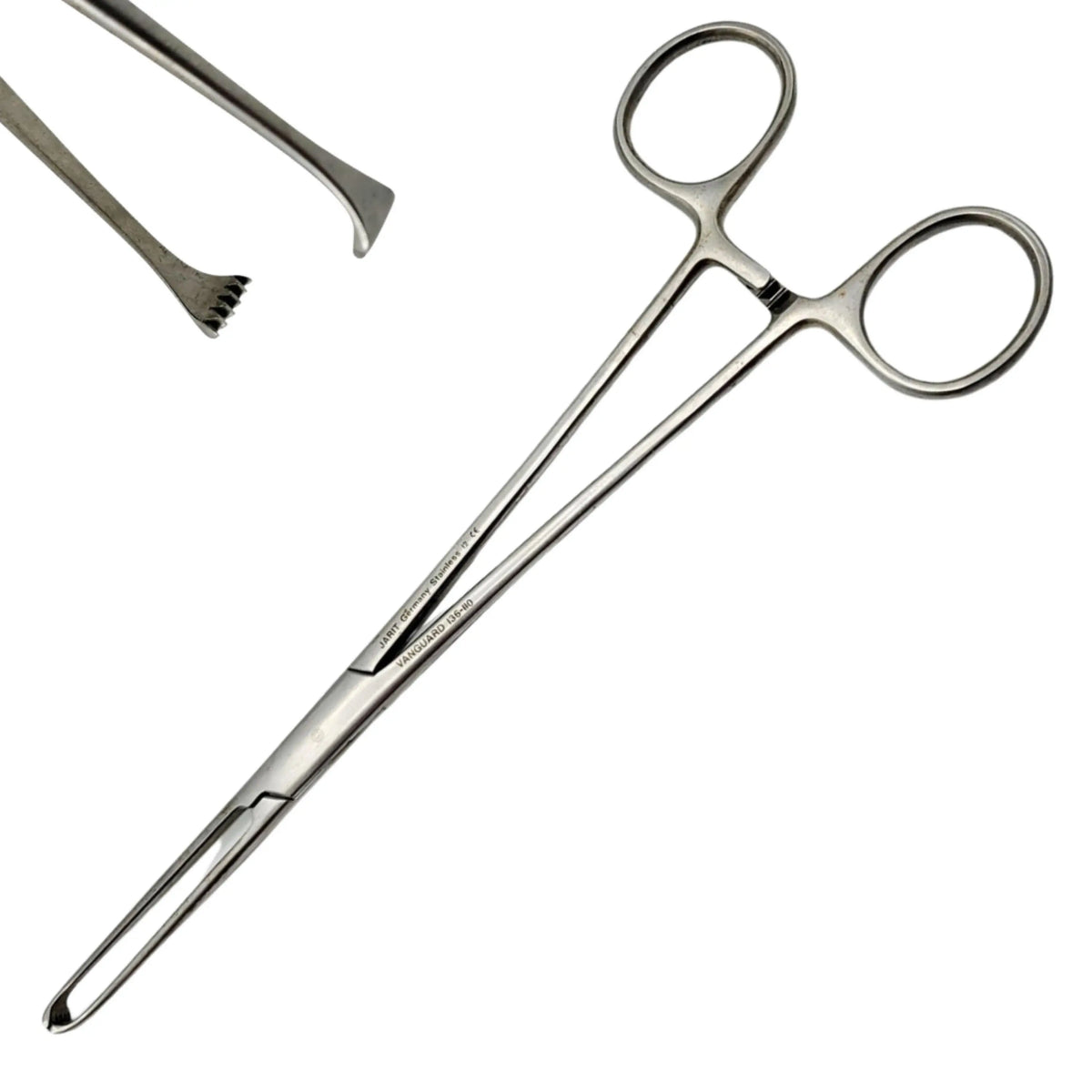 Jarit 136-110 Allis Tissue Forceps Straight 7-3/8 Inch Preowned