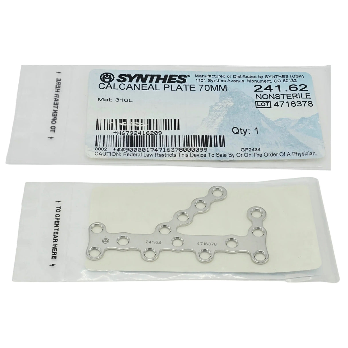Calcaneal Plate 70mm Synthes