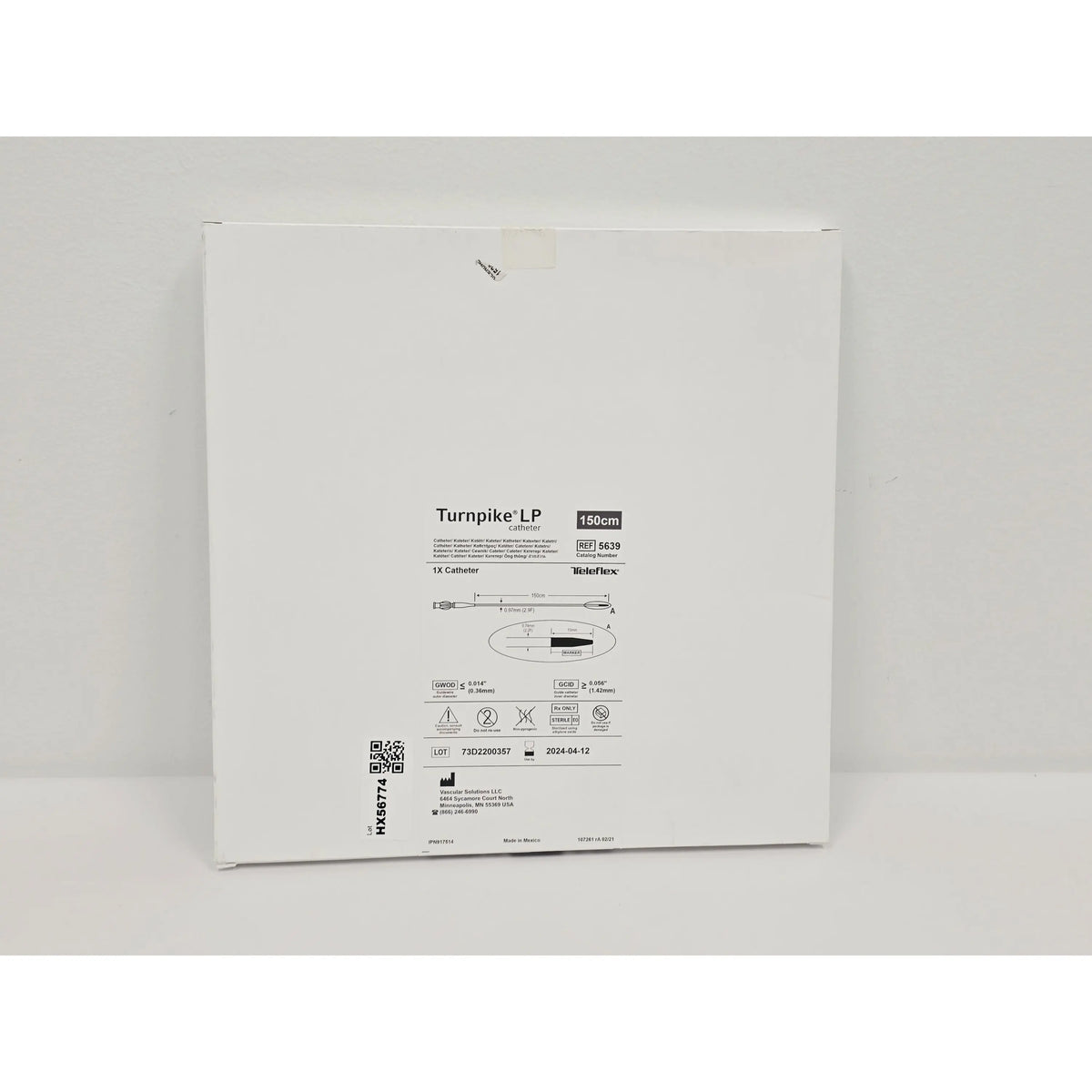 Teleflex Incorporated, IPN917514, BX/1, New - Inner Sterile Package Intact, 20841156108745, EXPIRED Teleflex Incorporated