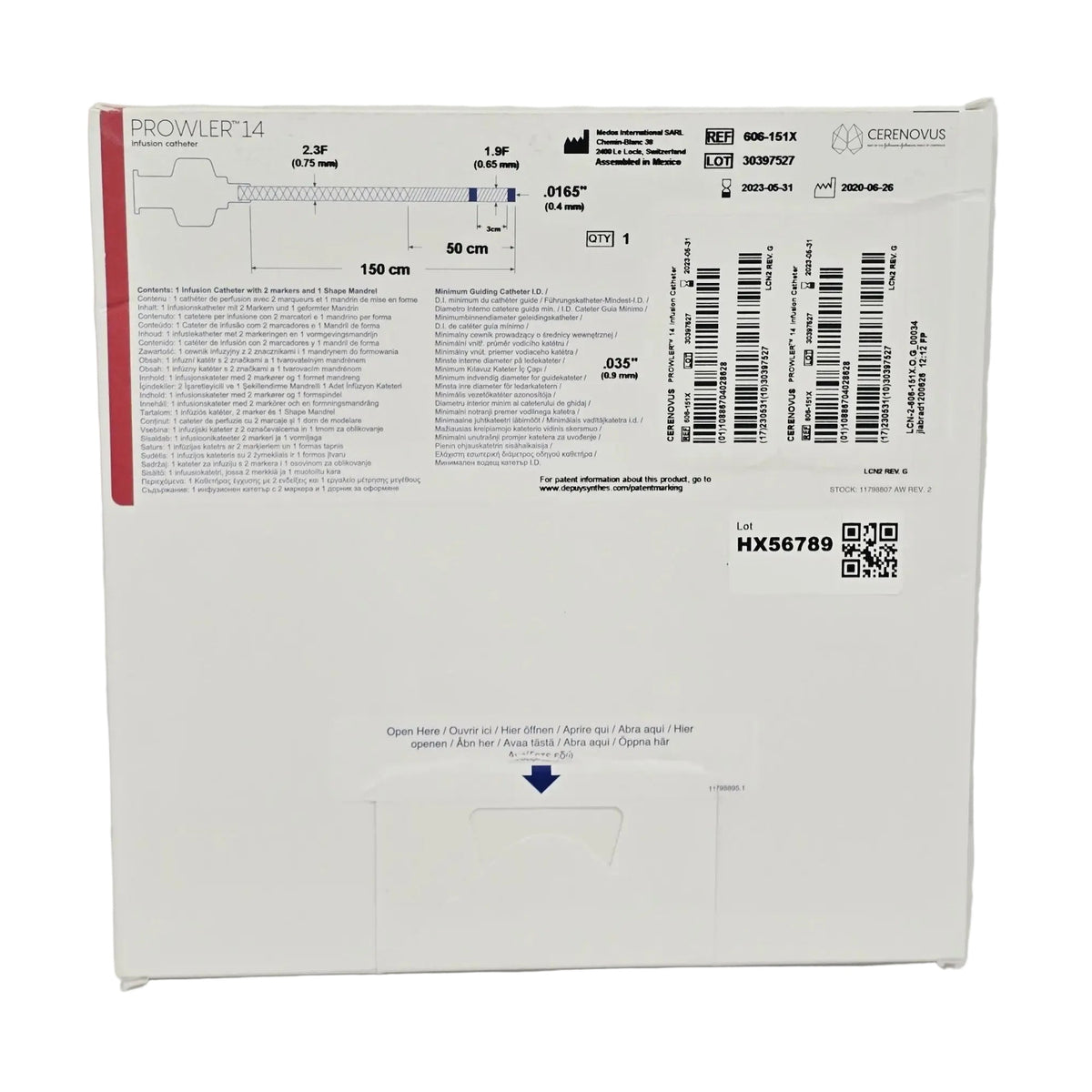 Medos International S rl, 606-151X, BX/1, New - Open Box, Quantity Verified, 10886704028628, EXPIRED Medos International S rl