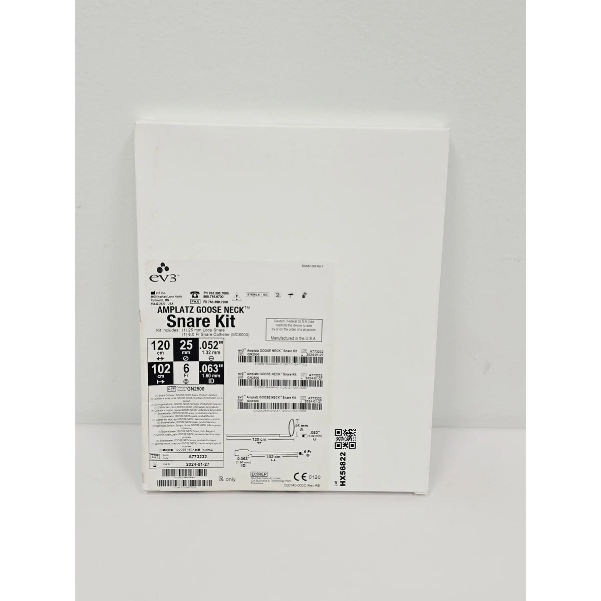 Covidien Lp, GN2500, BX/1, New - Inner Sterile Package Intact, 00821684004043, EXPIRED Covidien Lp