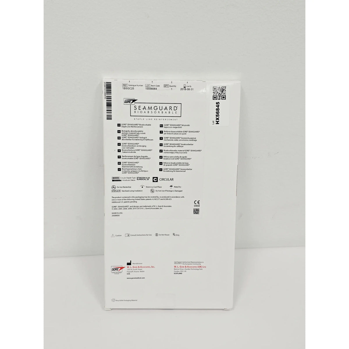 W. L. Gore & Associates, Inc., CBSG25, BX/1, New - Inner Sterile Package Intact, 00733132600755, EXPIRED W. L. Gore & Associates, Inc.