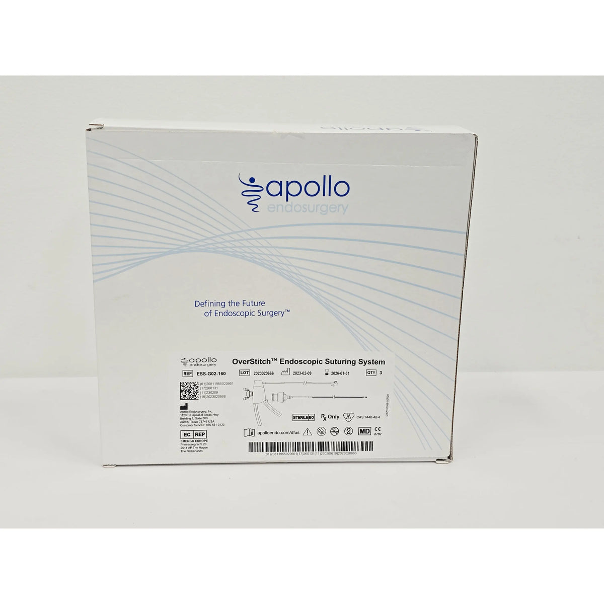 Apollo Endosurgery, Inc., ESS-G02-160, BX, New - Inner Sterile Package Intact, 10811955020664, EXPIRED Apollo Endosurgery, Inc.