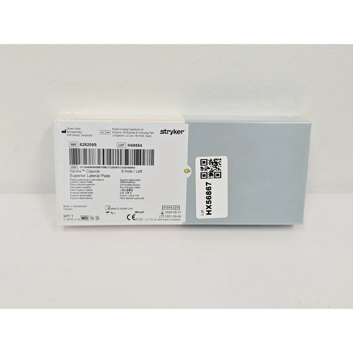 Stryker Trauma Sa, 628209S, BX/1, New - Inner Sterile Package Intact, 04546540687098, EXPIRED Stryker Trauma Sa