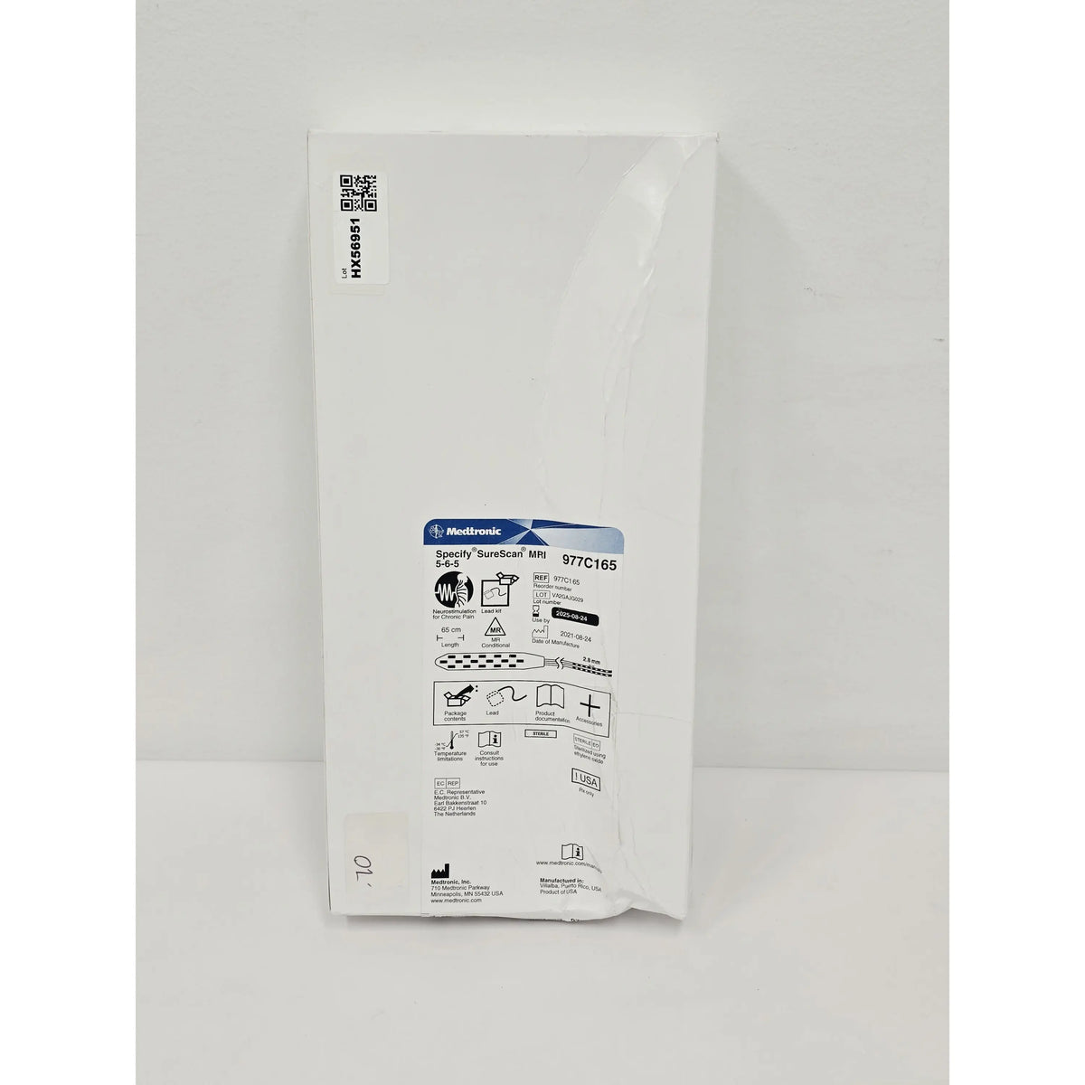Medtronic, Inc., 977C165, EA, New - Inner Sterile Package Intact, 00643169464599, EXPIRED Medtronic, Inc.
