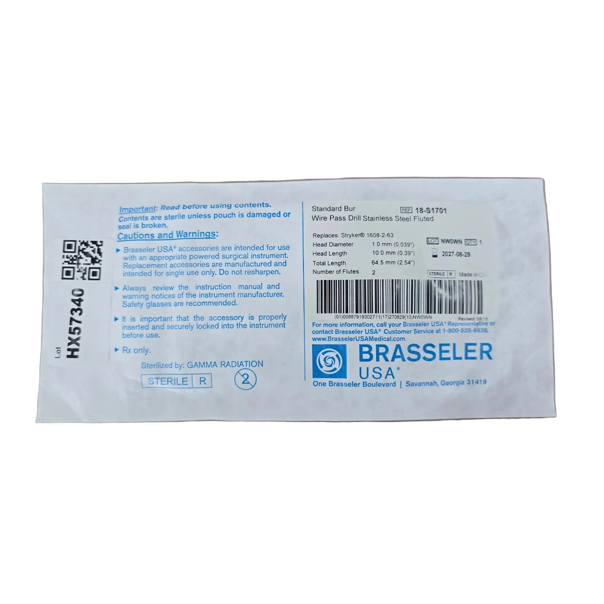 Brasseler 014718M0 Supply 1/EA