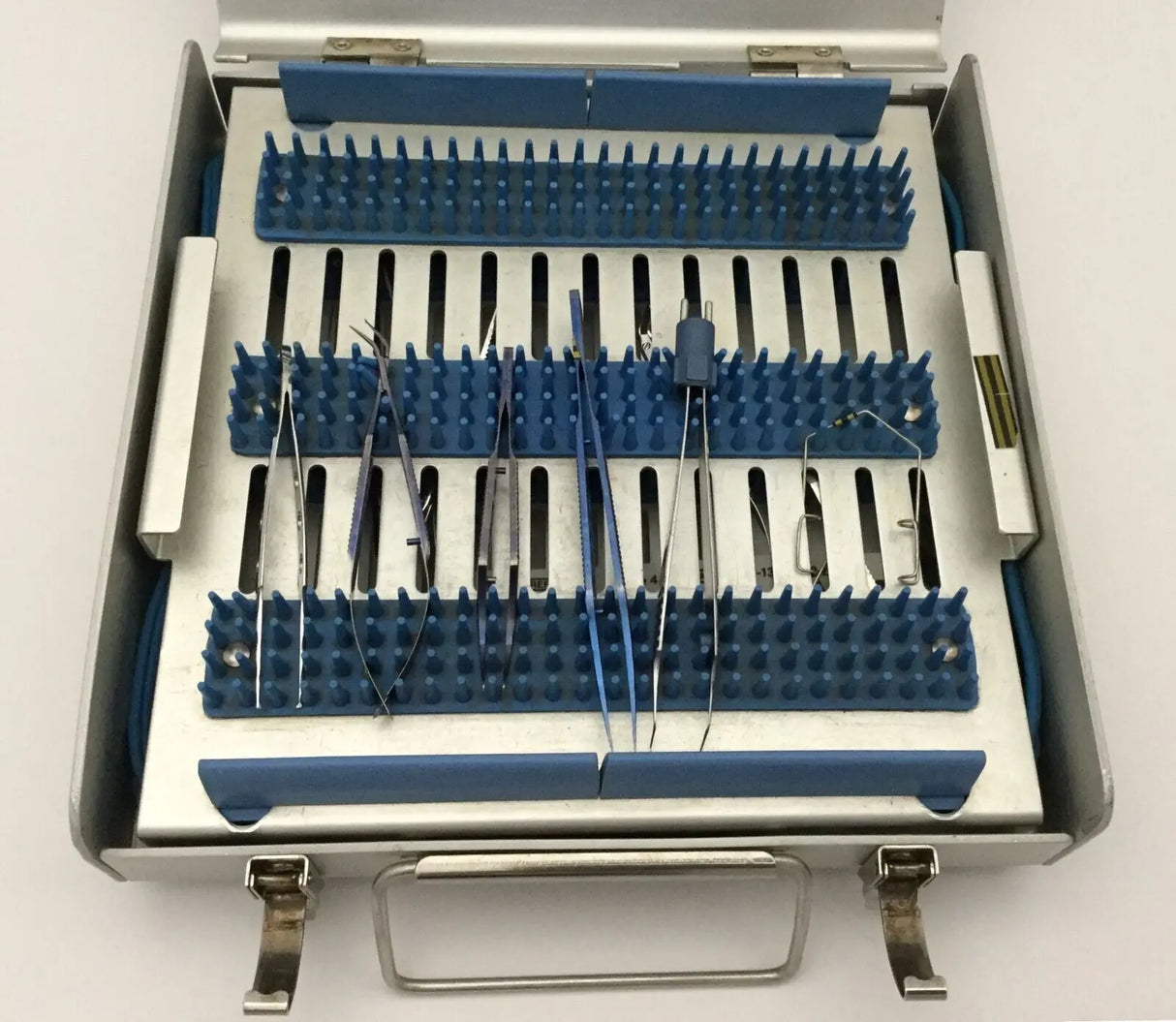 Ophthalmic Surgical Set w/ Case Various Manufacturers Set of 14 Unbranded