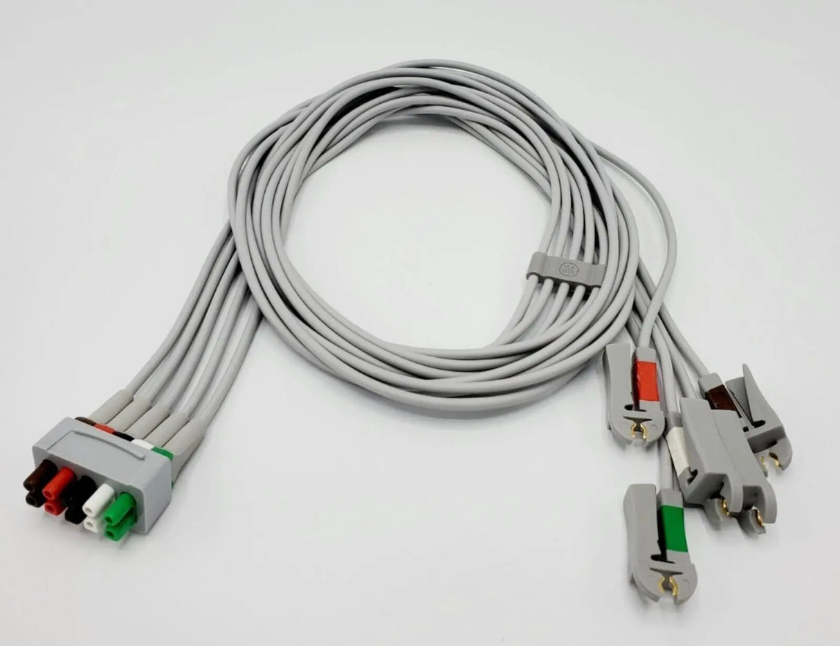 GE 414556-002 ECG Multi-Link Leadwire Set Grabber AHA 51" GE