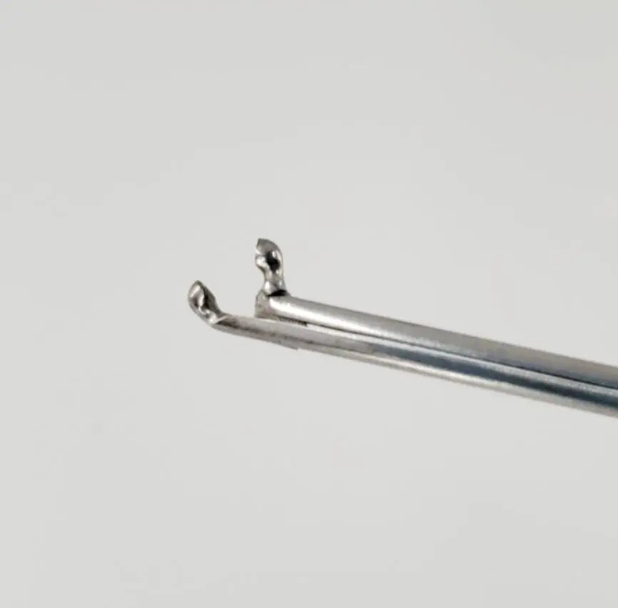 Pilling 50-5123 Sam Roberts Laryngeal Cup Forceps 2mm Angled 22" Pilling