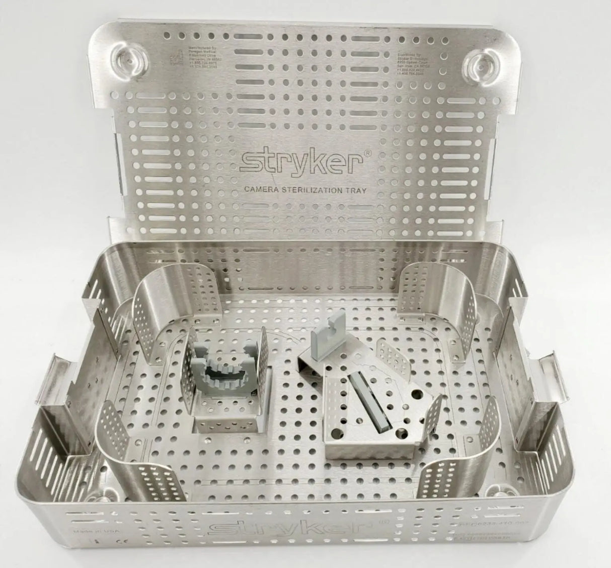 Stryker 0233-410-002 Camera Sterilization Tray 15-1/4" x 10-1/4" x 3" Stryker