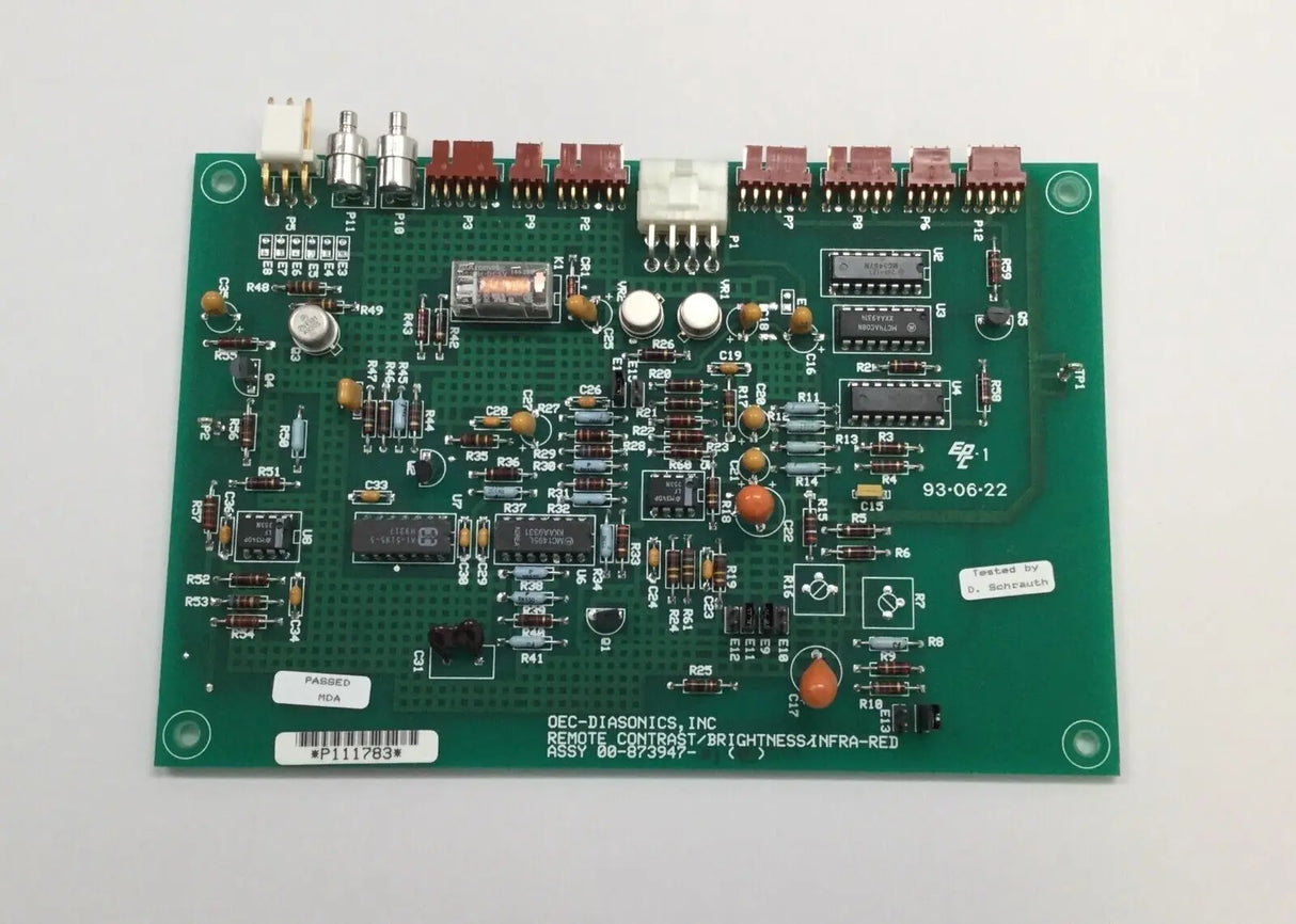 GE OEC 9400 C Arm 00-873947-01 Remote Contrast Board GE