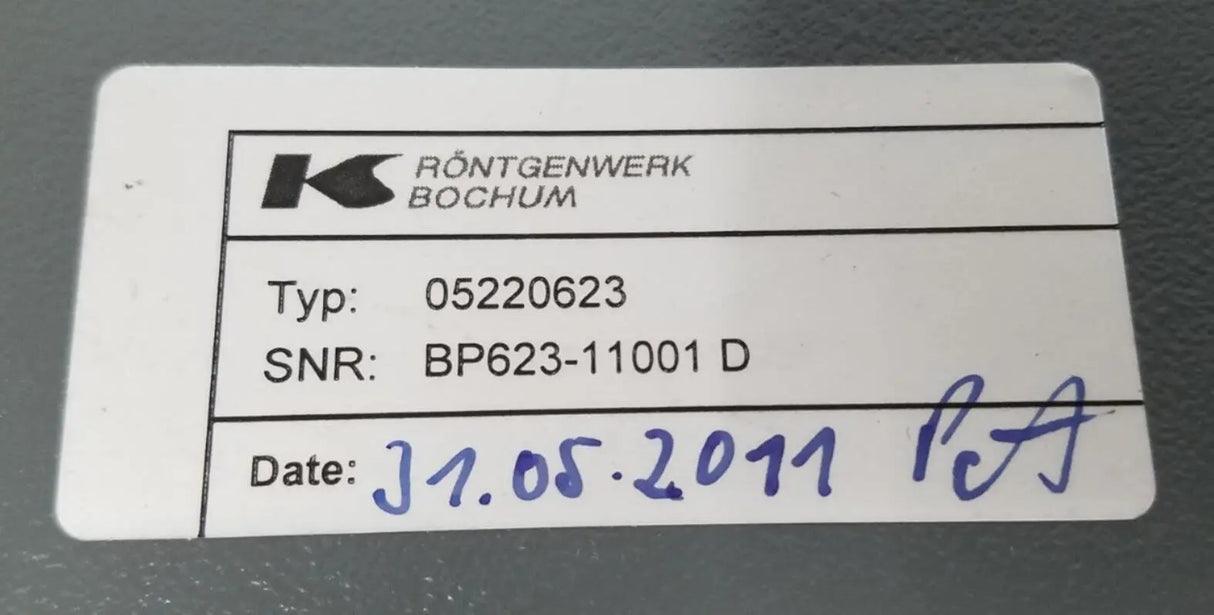 Storz Medical 2011 MODULITH SLX-F2 Stationary Lithotripter Control Panel Karl Storz