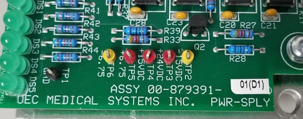 GE 00-879391-01 Rev D1 Power Supply Board GE