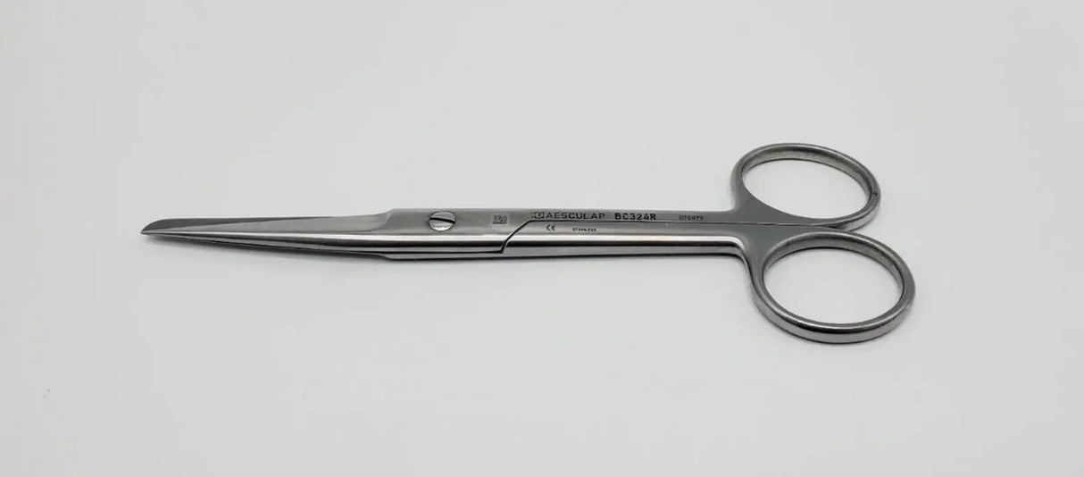Aesculap BC324R Scissors Straight S/B Tip 5-5/8" Aesculap