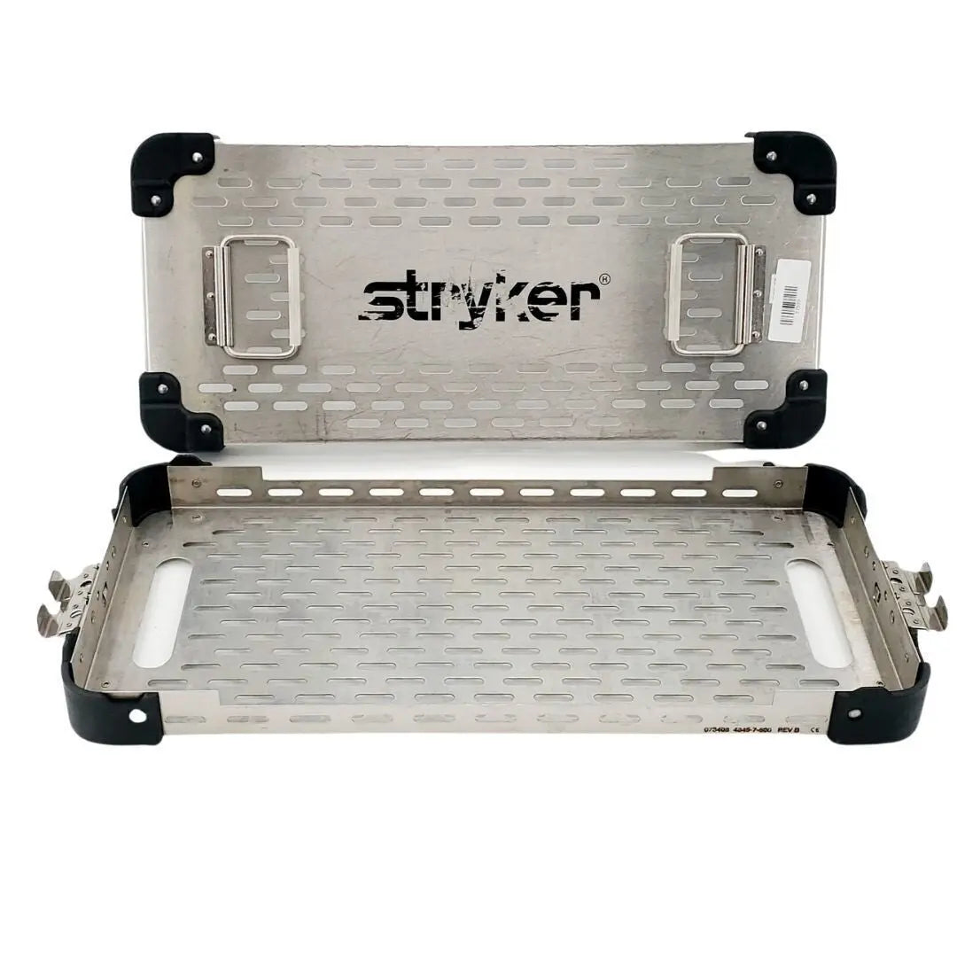 Stryker 4845-7-600 Retractor Single Sterilization Case 21" x 9-3/4" x 3-1/2" Stryker