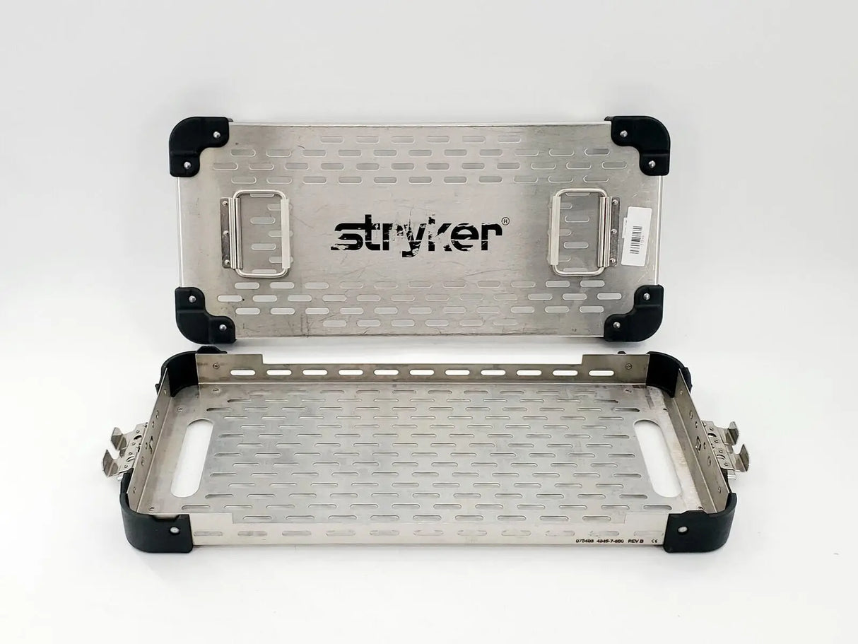 Stryker 4845-7-600 Retractor Single Sterilization Case 21" x 9-3/4" x 3-1/2" Stryker