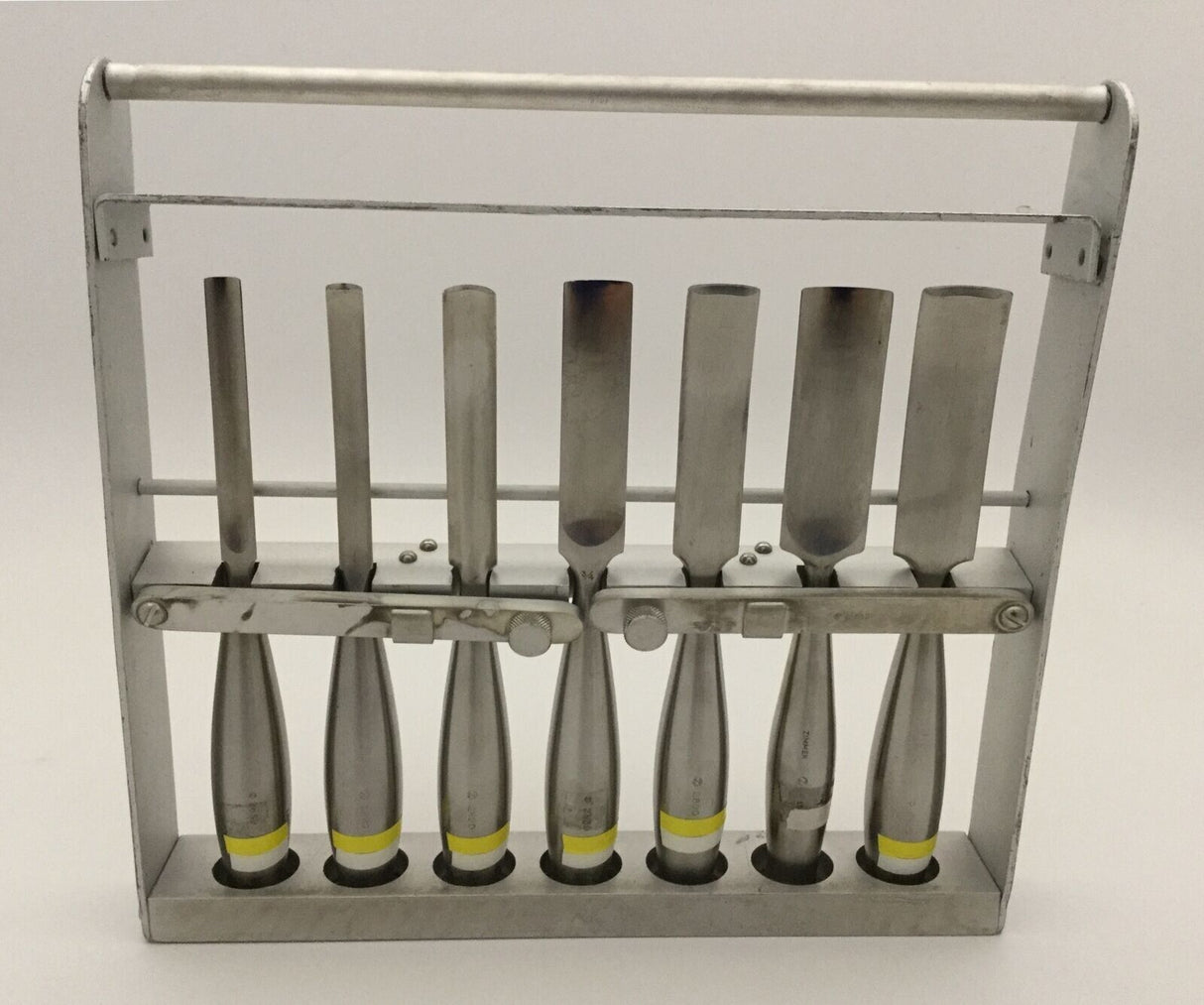 Zimmer 8-Piece Curved/Straight Gouge Set w/ Instrument Case Orthopedic