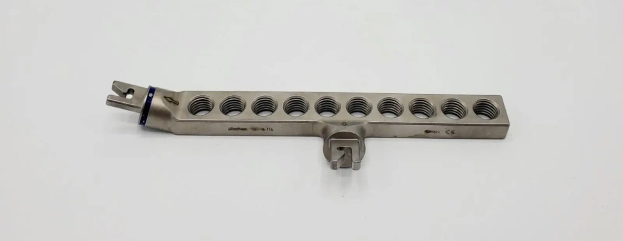 Stryker 5057-1-116 Drill Guide Block 10 Hole Hoffmann Orthopedic 5-1/2" Stryker
