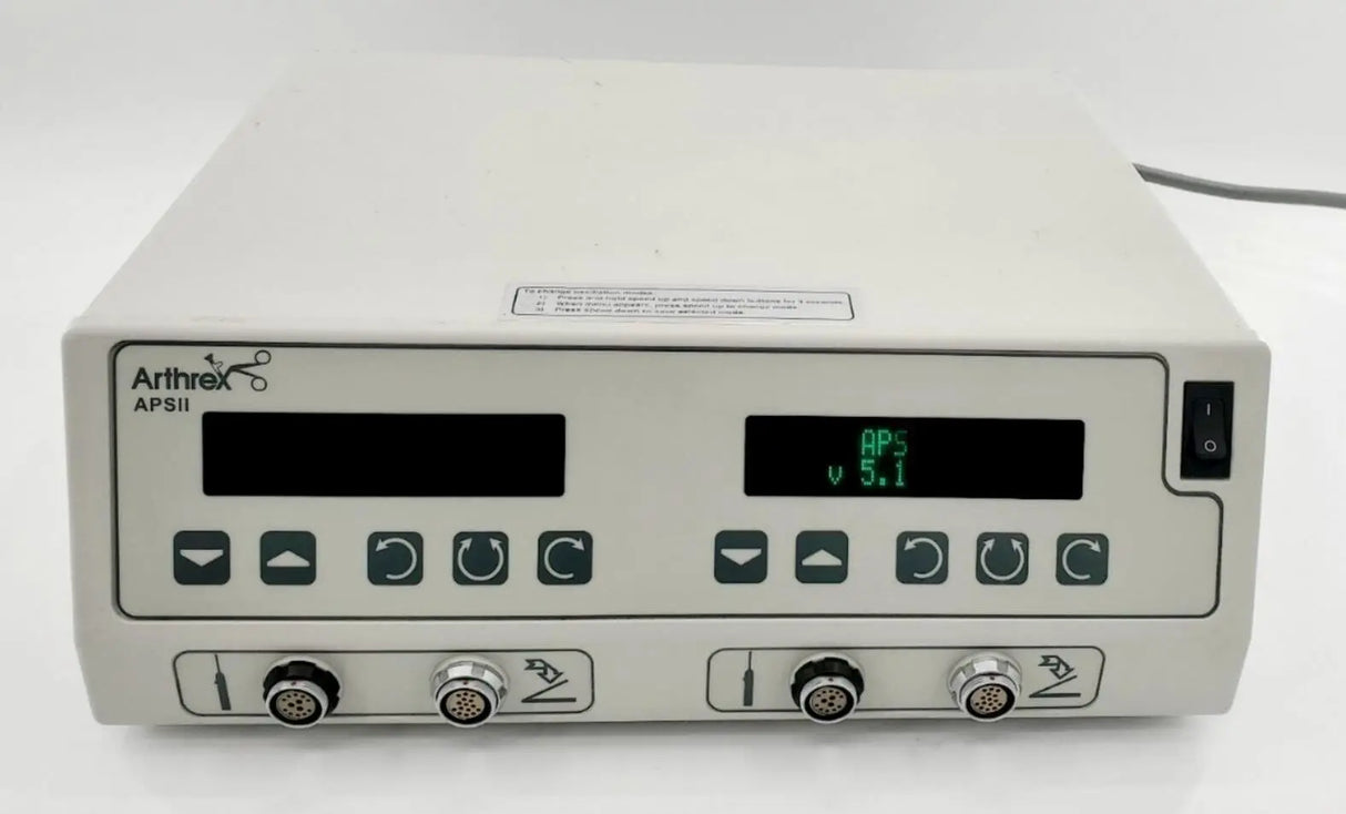 Arthrex AR-8300 APS II Arthroscopy Shaver System Control Console Ver. 5.12.00 Arthrex