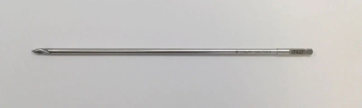 Synthes 315.40 4.0mm Three-Fluted Drill Bit QC 195mm Lot of 2 Synthes