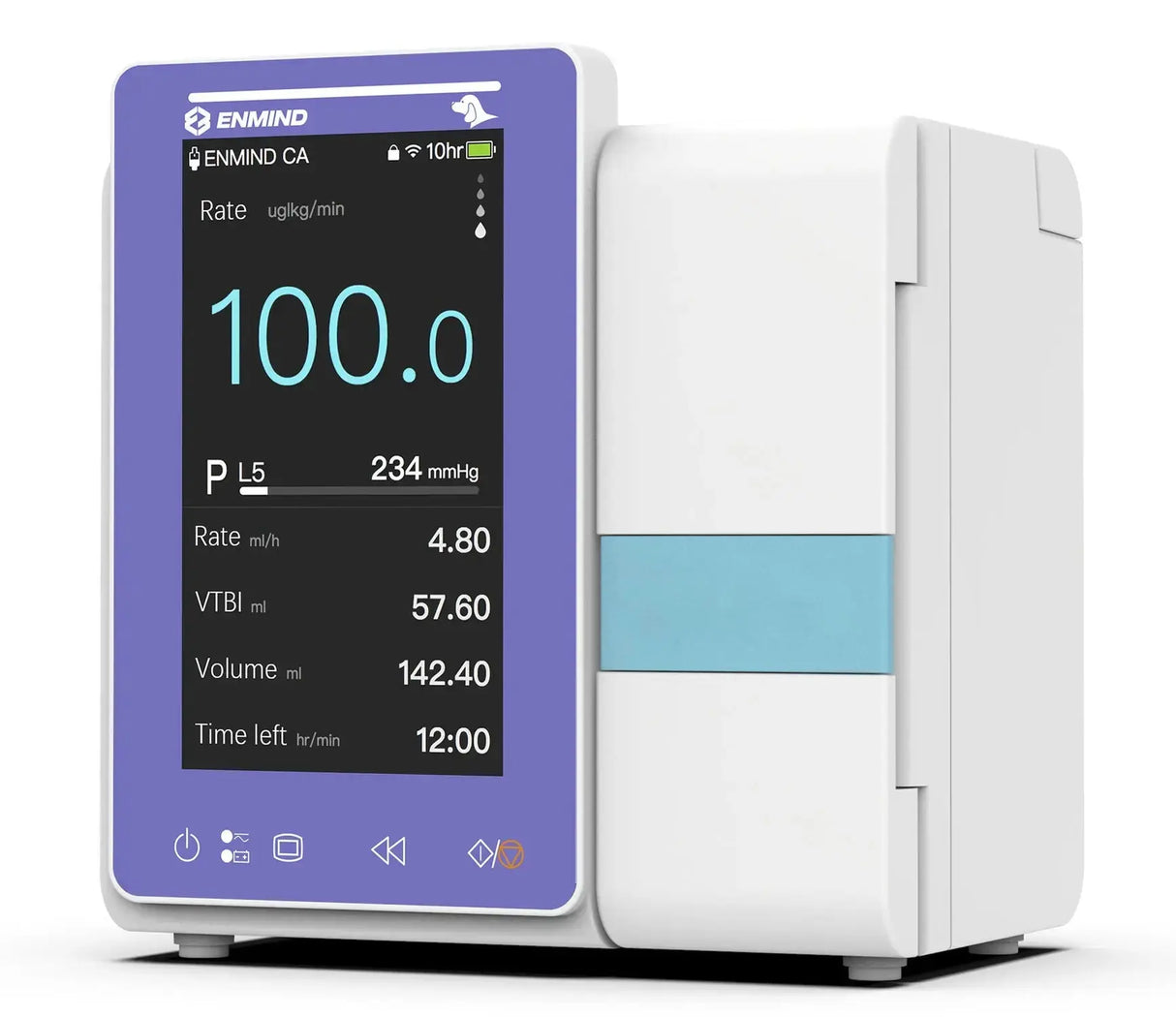 ENMIND EN-V5 Vet Veterinary Infusion Pump 4.3" Color Touch Screen Enmind