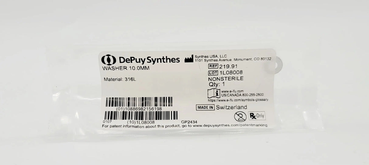 Synthes 219.91 Washer 10.0mm Synthes