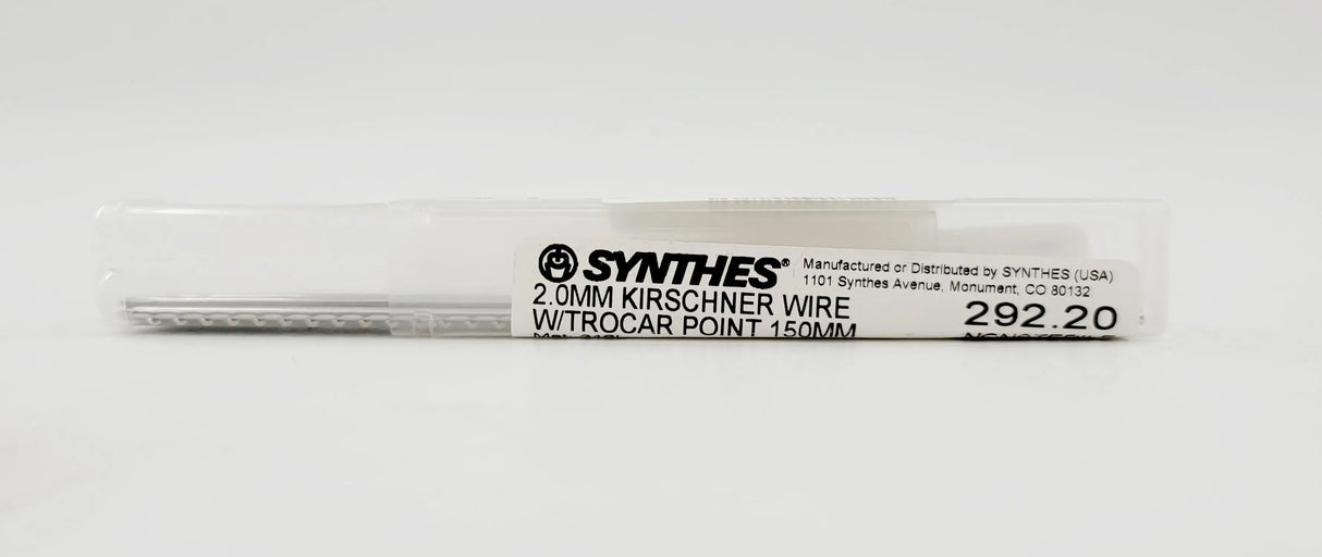 Synthes 292.20 2.0mm Kirschner Wire W/trocar Point 150mm Synthes