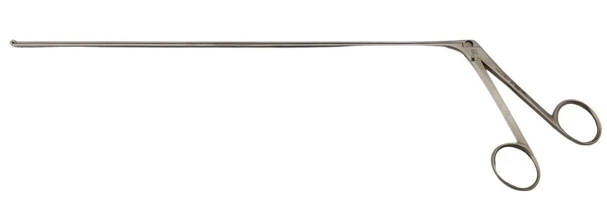 V. Mueller BE2430 ENT 2mm Delicate Angled Cup Jackson Laryngeal Forceps 14-1/4" V. Mueller