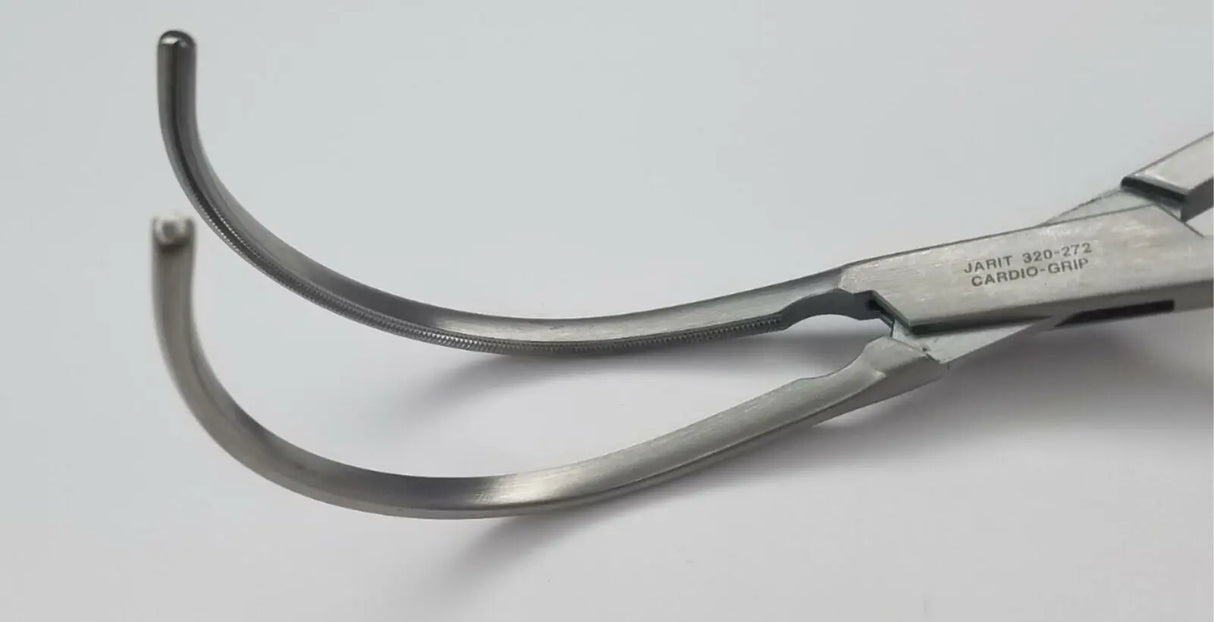 Jarit 320-272 30mm Curved Debakey Clamps 10" Jarit
