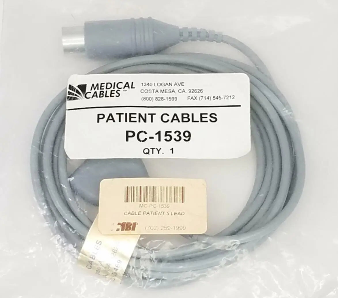 Medical Cables PC-1539 5 Lead ECG Cable (New) Primis Medical