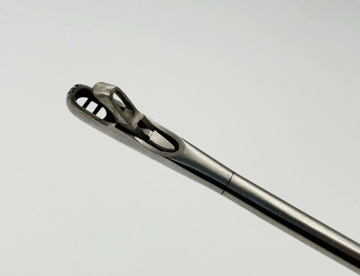 Integra Miltex 28-303 Yeoman Biopsy Forceps Shaft Straight Jaws w/ Teeth 4mm 18-1/4" Integra Miltex