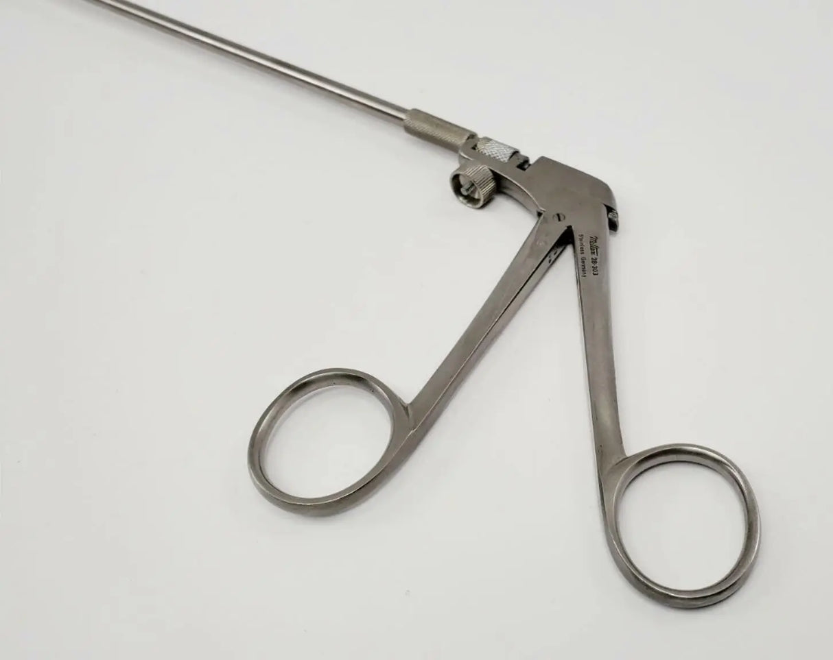 Integra Miltex 28-303 Yeoman Biopsy Forceps Shaft Straight Jaws w/ Teeth 4mm 18-1/4" Integra Miltex