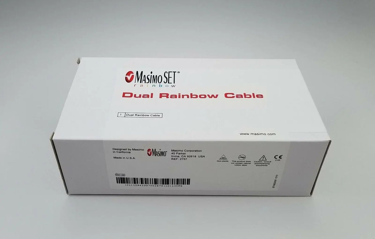 Masimo 2757 Dual-Channel Rainbow Acoustic Monitoring Cable (New) Masimo