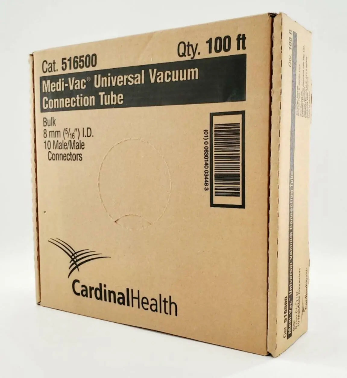 Cardinal Health 516500 Medi-Vac Universal 8mm Vacuum Connecting Tube 100Ft Cardinal Health