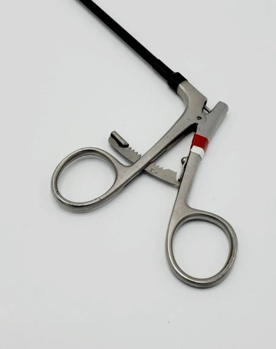 Integra Jarit 600-119 Forceps Retrograde Grasping Ratchet Handle Insulated 5mm 17-1/4" Integra Jarit