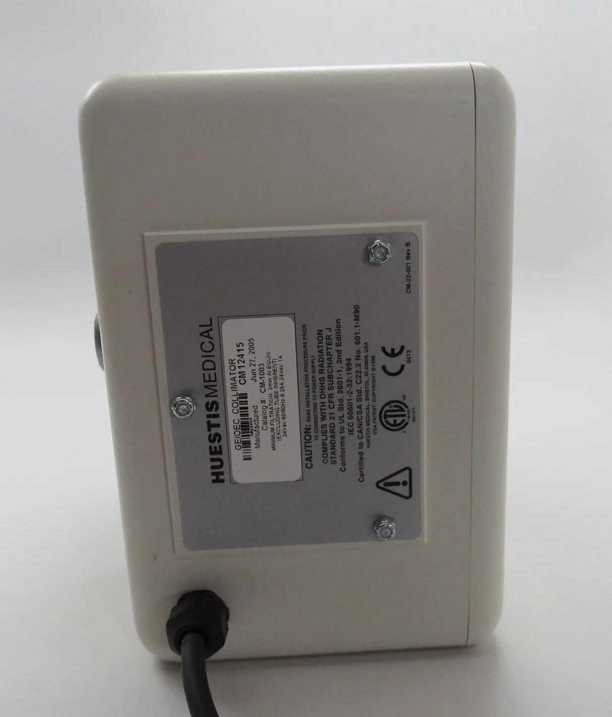 Huestis Medical GE/OEC Collimator 901-620-01 CM-12415 Huestis Medical