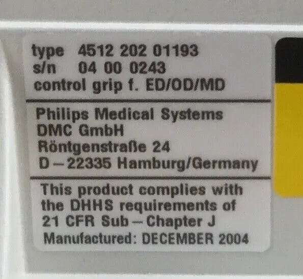Philips Diagnost 451220201193 Control Grip Philips