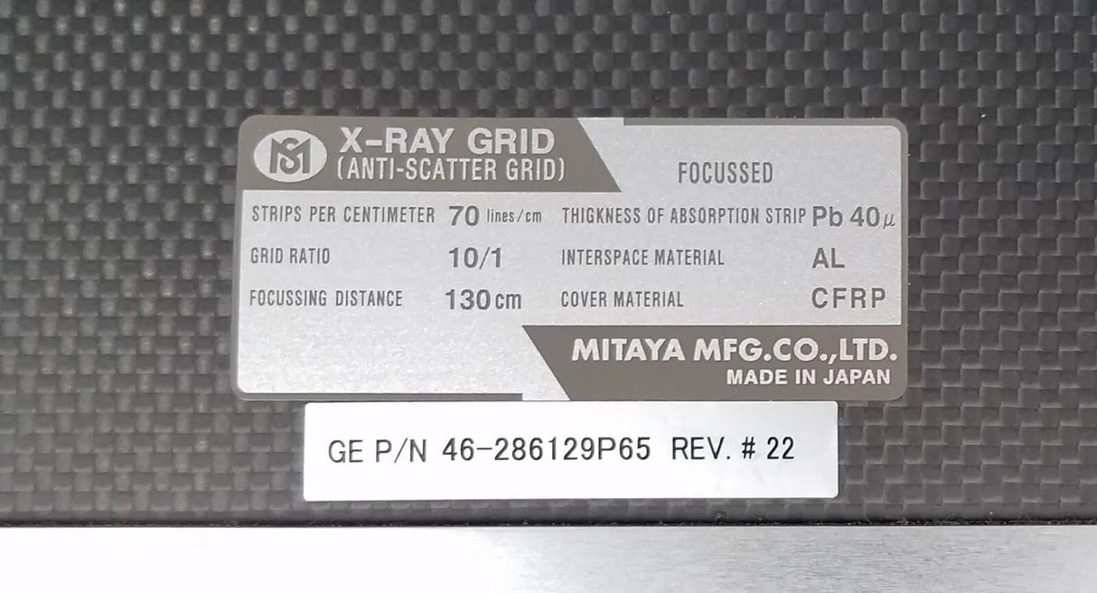 GE S111A-5 Anti-Scatter X-Ray Grid 130cm GE