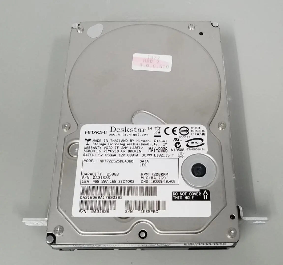 Philips 2006 Ultrasound IU22 Hitachi Hard Drive HDT722525DLA380 w/ OS Philips