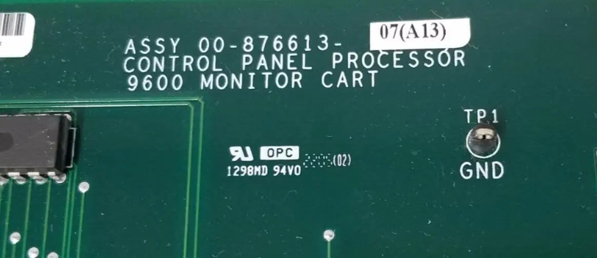 GE OEC ESP Cart Control Panel Processor Board 00-876613-07(A13) GE