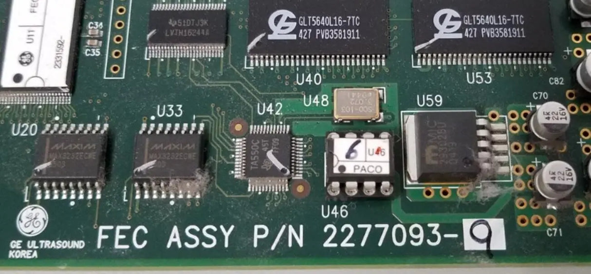 GE 2277093-9 Front End Control Assembly Board GE
