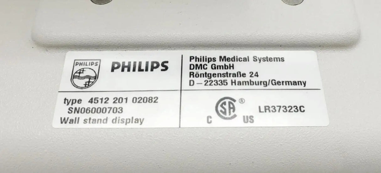 Philips Digital Diagnost Rad Room Wall Stand Display 4512-201-02082 Philips