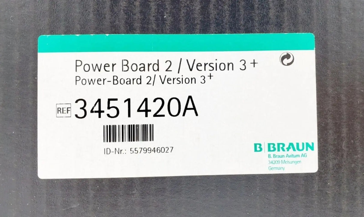 B Braun 3451420A Power Board 2 Version 3 + - Primis Medical