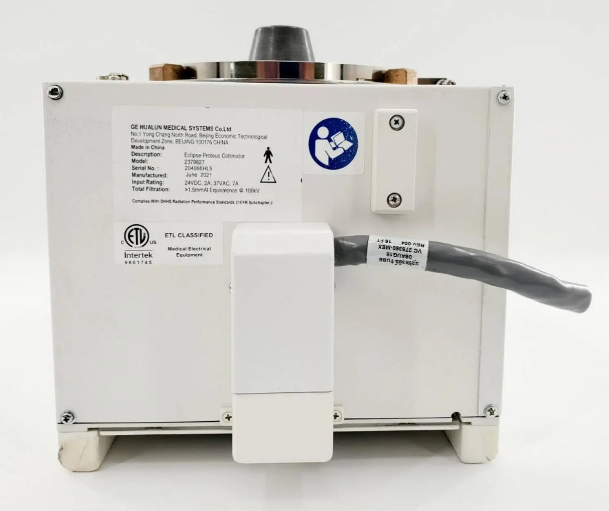 GE 2379827 Proteus XR/A Rad Room Eclipse Proteus Collimator DOM: 2021 GE