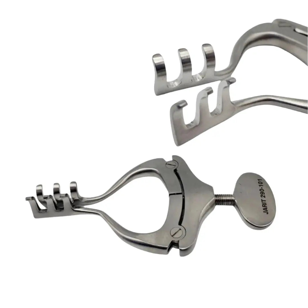 Jarit 290-101 Jansen Retractor 13mm Deep 3 x 3 Blunt Prongs 3" Jarit