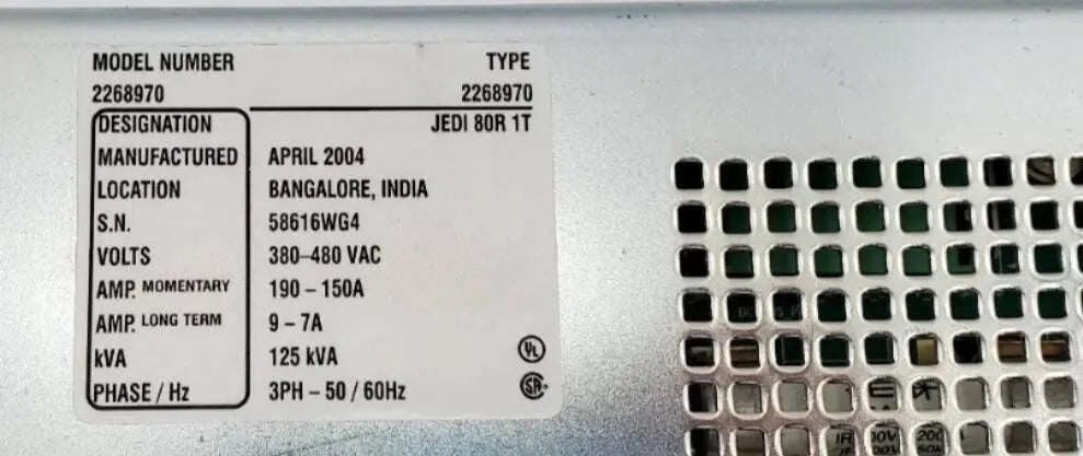 GE 2268970 Proteus Rad Room Jedi 80R 1T Generator Assembly GE