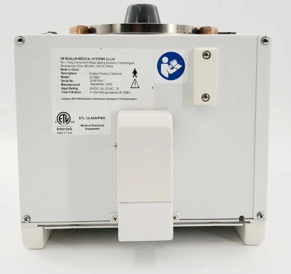 GE 2379827 Proteus Rad Room Eclipse Collimator DOM: 9-2022 GE