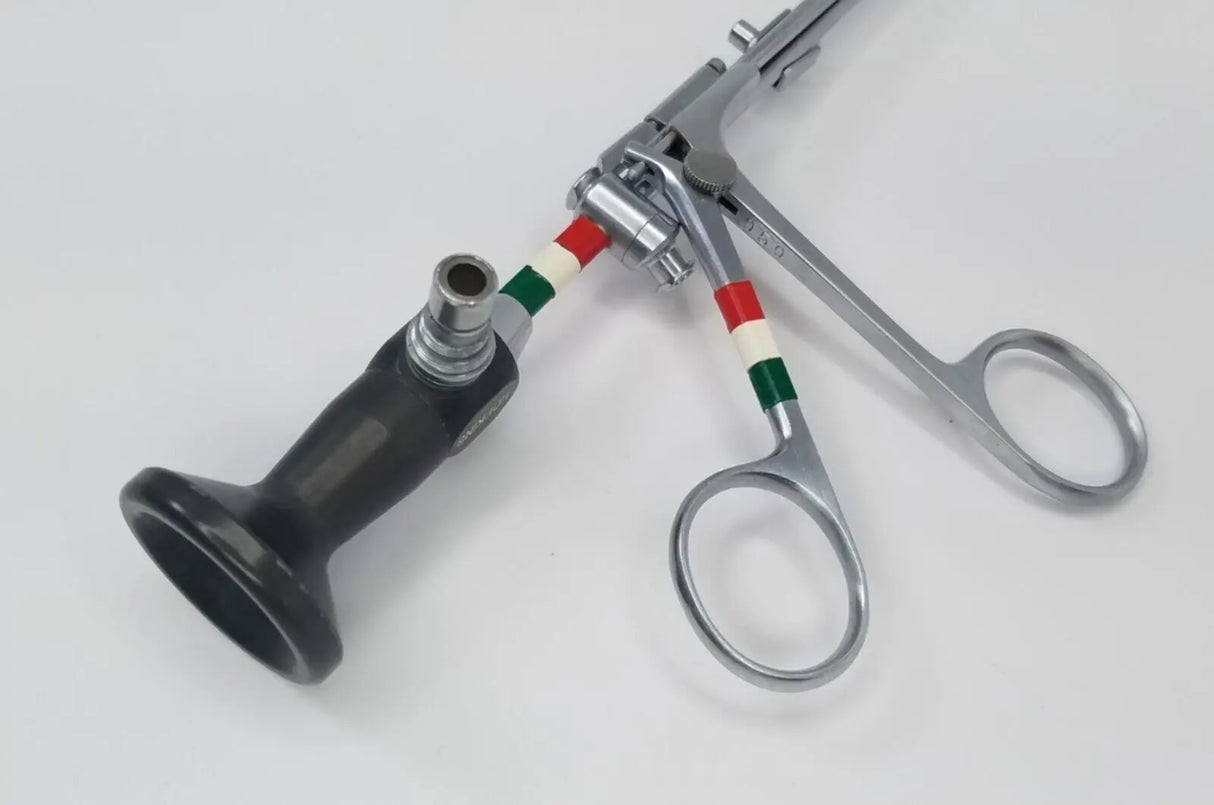 Karl Storz 28020A Nephroscope Hopkins 0° Right Angle Bend w/ 28020F Forceps Karl Storz