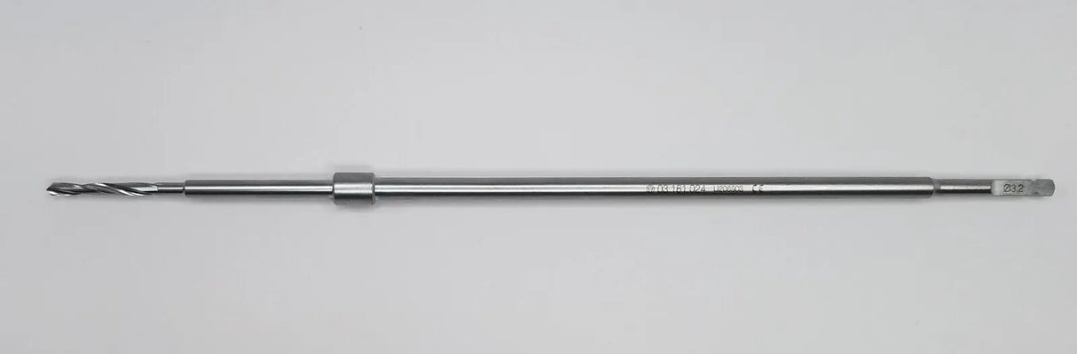 Synthes 03.161.024 Surgical 3.2mm Quick-Coupling 2-Flute Drill Bit w/Stop 9-3/4" Synthes