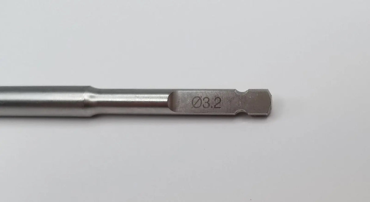 Synthes 03.161.024 Surgical 3.2mm Quick-Coupling 2-Flute Drill Bit w/Stop 9-3/4" Synthes